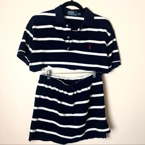 Handmade Vintage Polo Rework Two Piece Set